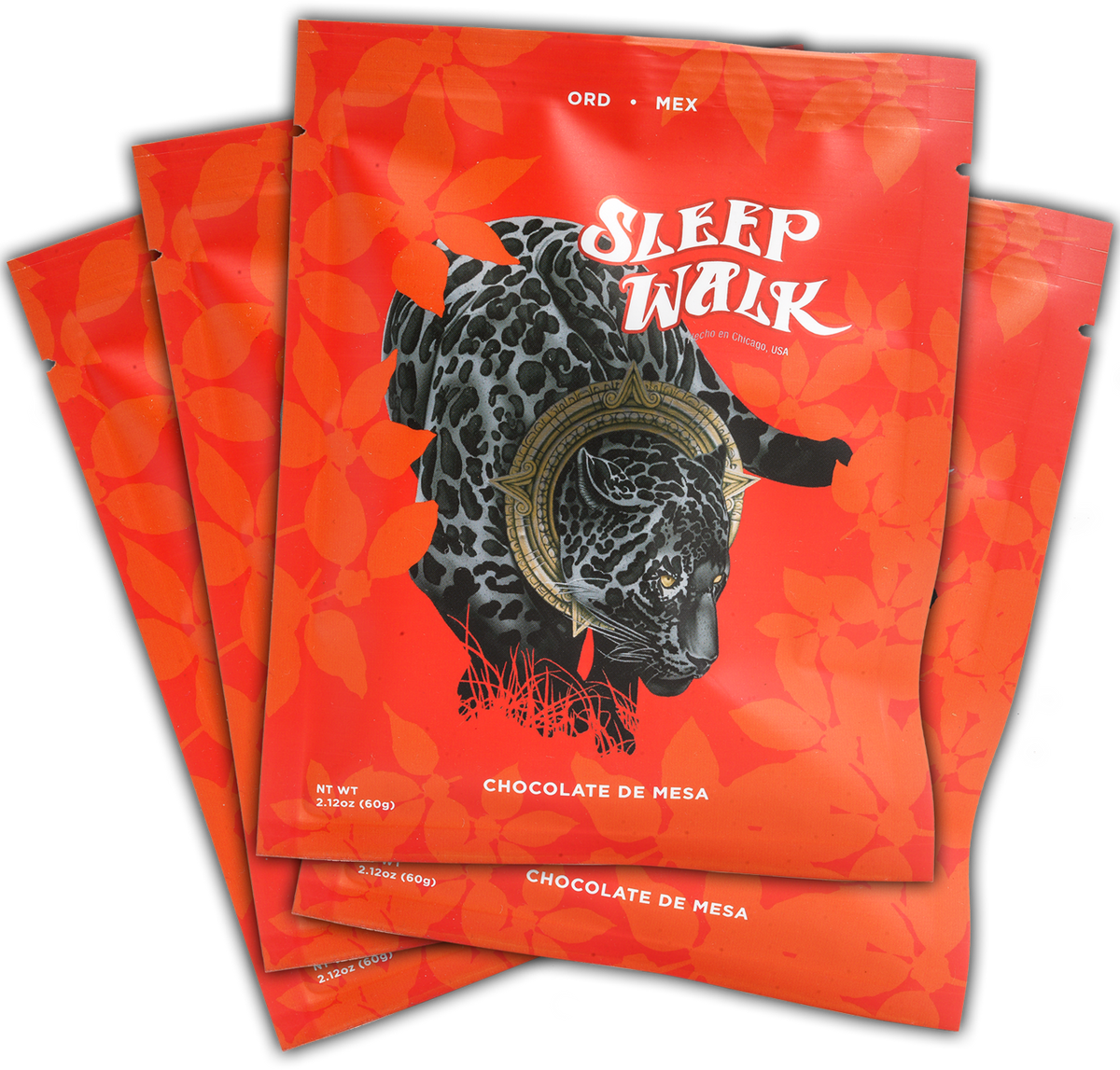 Sleep walk Jaguar red packaging